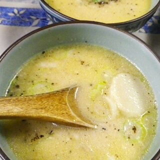 里芋のミルク味噌スープ